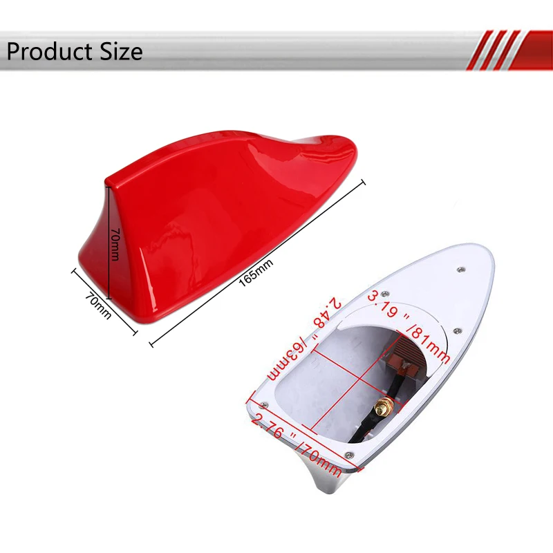هوائي زعانف القرش لسيارة فولكس فاجن بولو جولف 4 5 6 تيجوان ماجوتان ساجيتار CC باسات b5 b6 أودي A3 A4 A6 Q5 A1 A3 A5 A8 #5