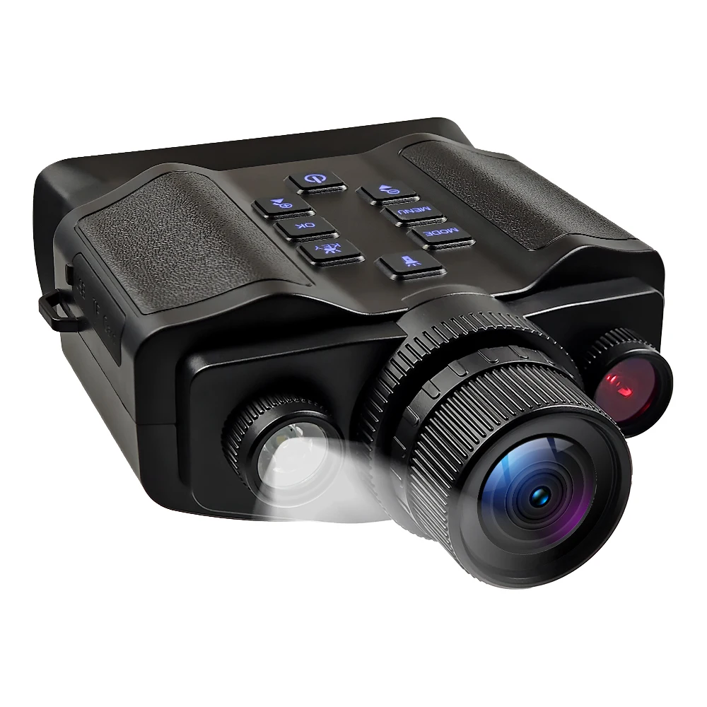 60MP 5K Infrared Night Vision Binocular Flashlight Camera with 10X HD Day and Night for Outdoor animals watching