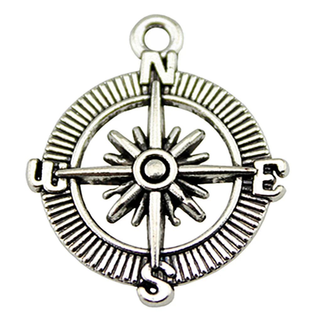 Accessories For Jewelry Compass Charms Popular Phone Pendant 10pcs