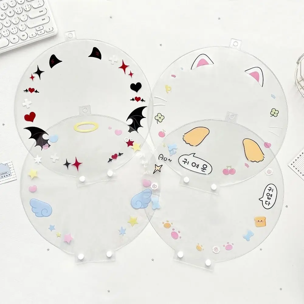 New PVC Picket Fan Cover Portable Clear Uchiwa Fan Sleeve Dustproof Cheering Fan Storage Case Cheering Fans