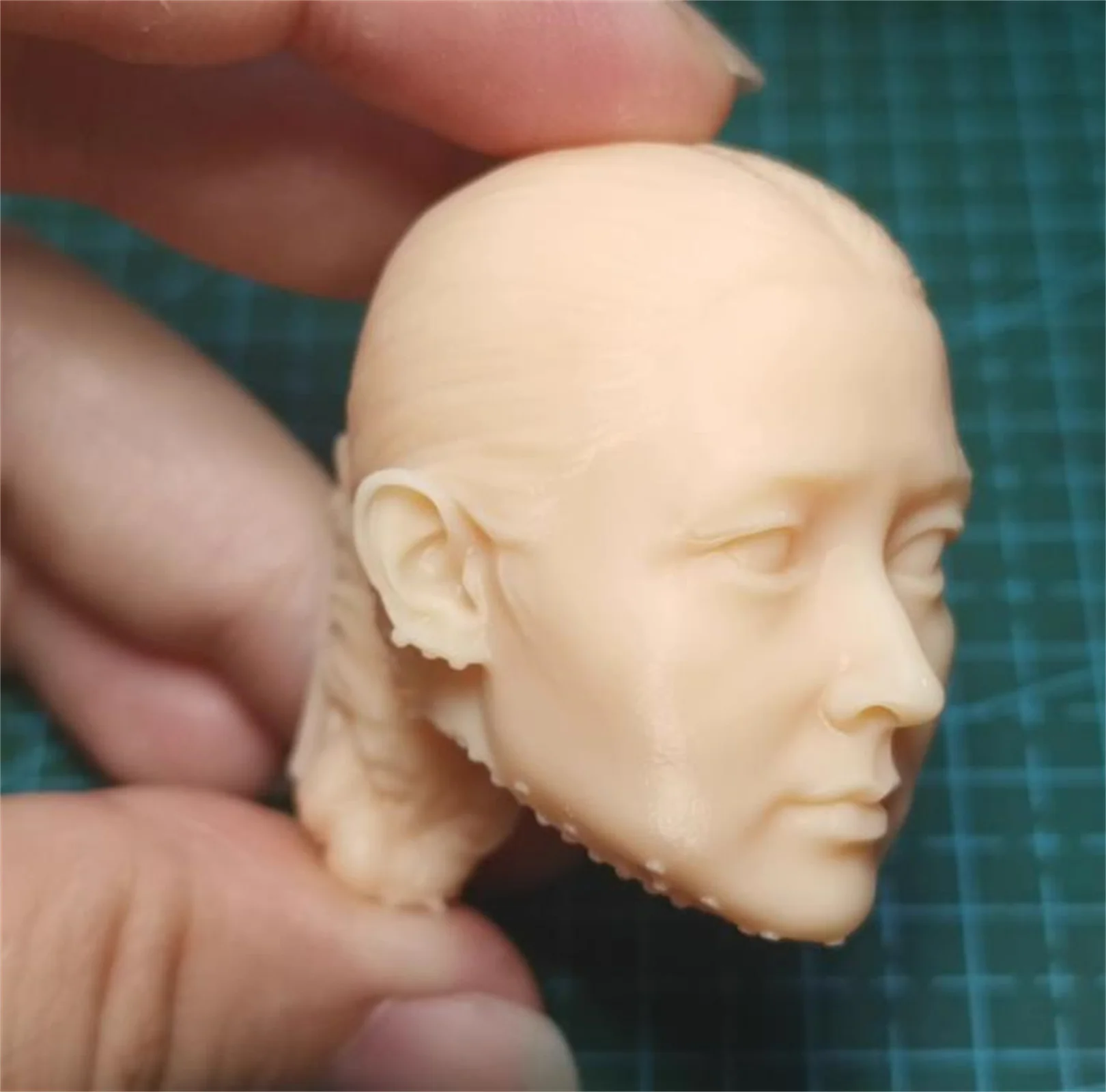 كوريا الجنوبية القديمة آسيا رئيس نحت دمية غير مصبوغ 1/6 مقياس أنثى الجندي نموذج لشخصية عمل 12 بوصة #3