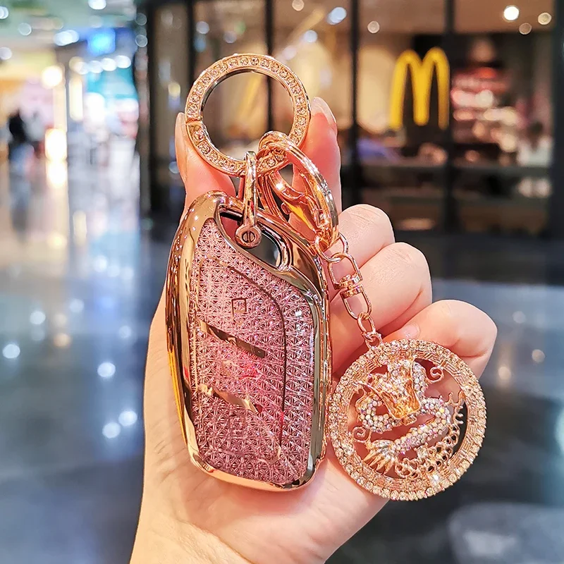 

Suitable for Roewe Keycase rx5plus i6max rx3 Lomemo Ei5 Clever rx8 i5 rx9 D7 Whale Keycover Keyshell Keychain Sparkling Car Key