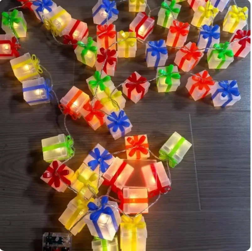 LED Light Up Christmas Box, Lighted Gift Box for Holiday Surprise, Festive Atmosphere Decor for Home