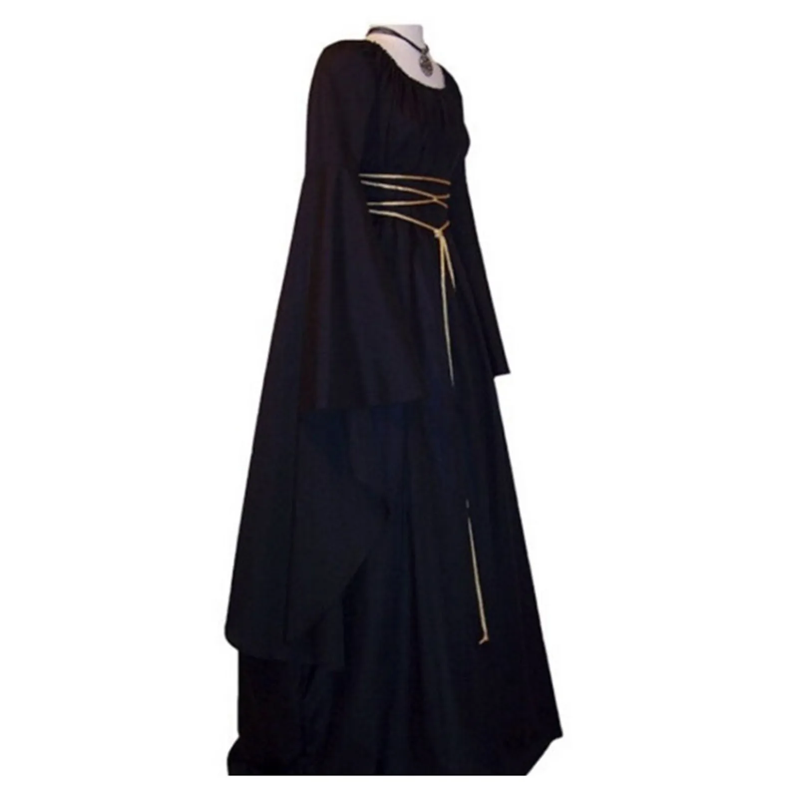 فستان قوطي عتيق من العصور الوسطى للنساء ، زي تنكري ، ساحرة شبح ، مصاص دماء ، عيد الهالوين ، عيد الميلاد ، حفلة تنكرية #4