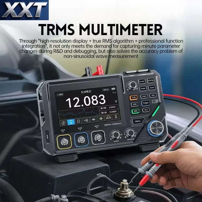 XXT 2026 Hot Sell 3-in-1 Digital Multimeter Oscilloscope Signal Generator 2Channel 100MHz Auto Range Test Equipment