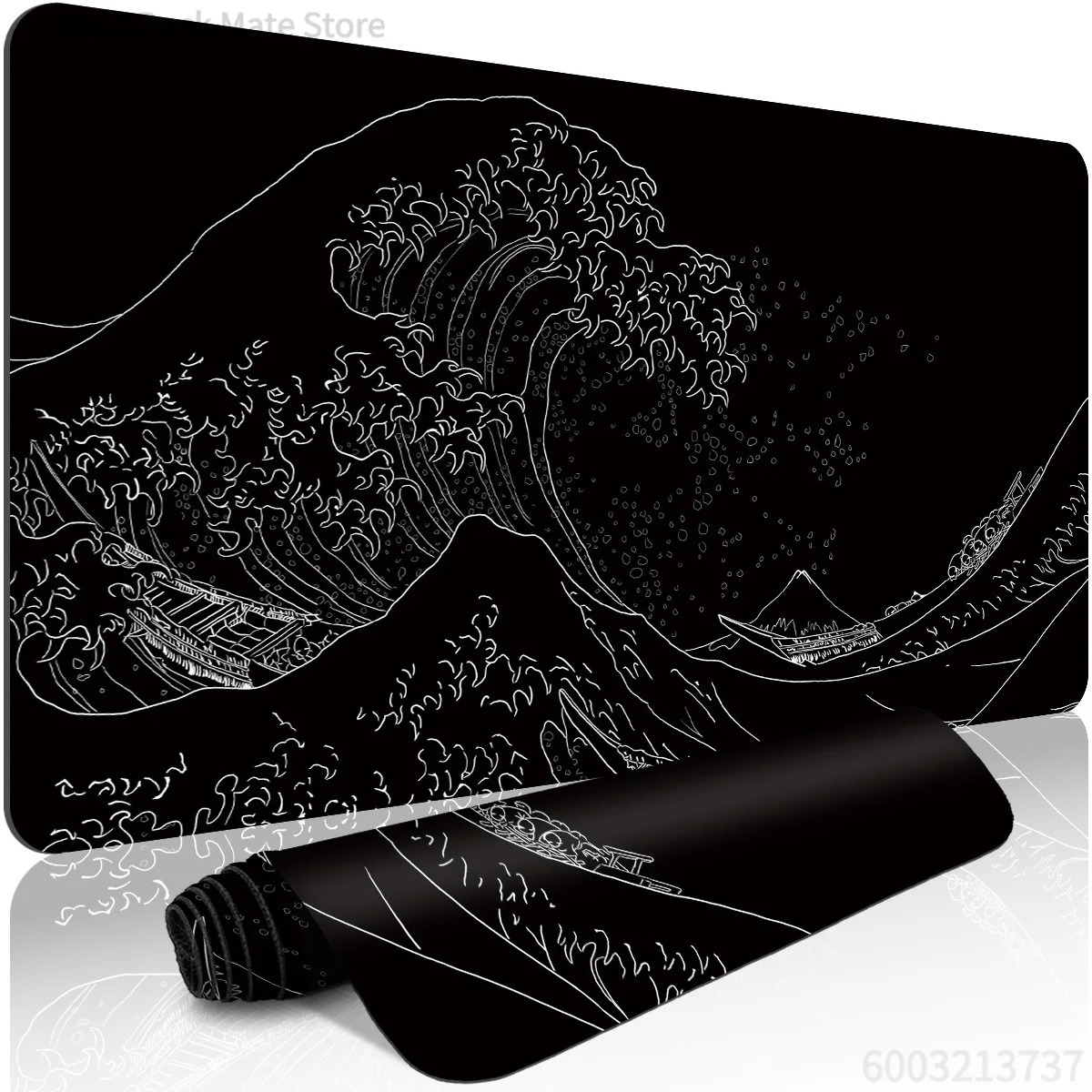 Japanese Style  Waves Dark Pattern large Mouse Pad Desk Mat Gaming pad pc accessories Computer keyboard mouse pads Office carpet