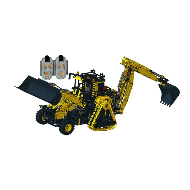 Building Block MOC-189156 Super Heavy Backhoe Loading Mechanism Model Building 6923PCS Children's Birthday Gift Christmas Toy