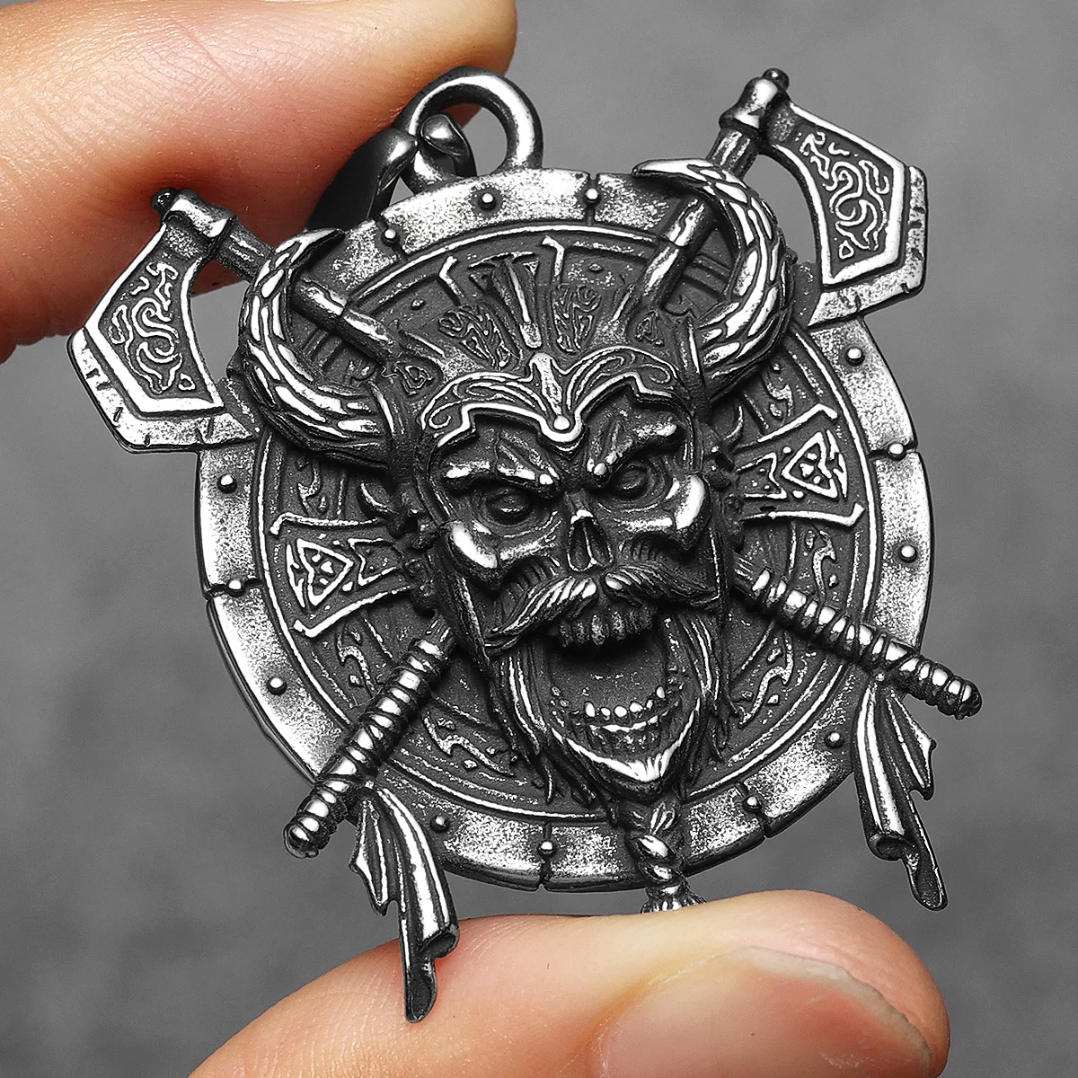 Viking Pirates Patron Saint Men Necklaces Stainless Steel Pendant Chain Women Punk Fashion Jewelry Accessories Gifts Wholesale