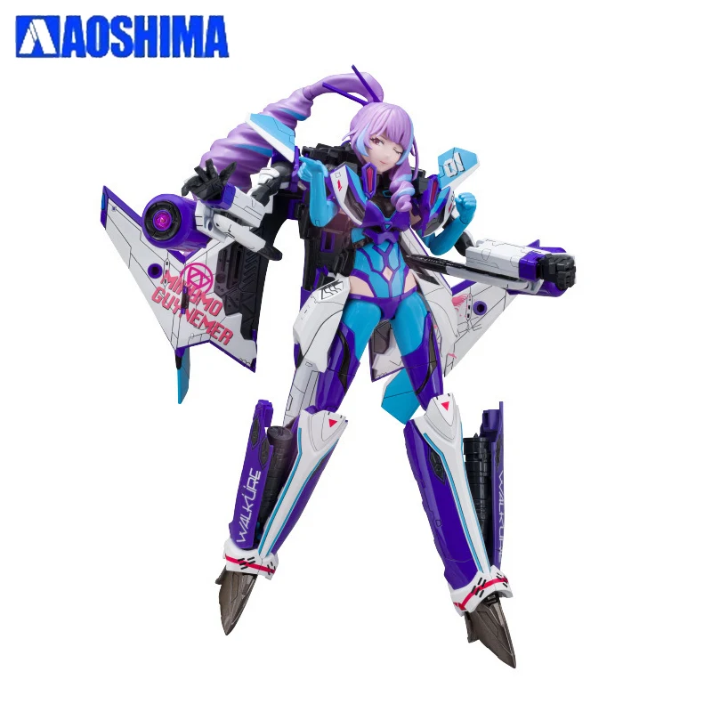 

In Stock Original AOSHIMA ACKF V.F.G MACROSS DELTA VF-31J Bikun - Guinemer Genuine Action Figure Collectibles Model Boxed Toys
