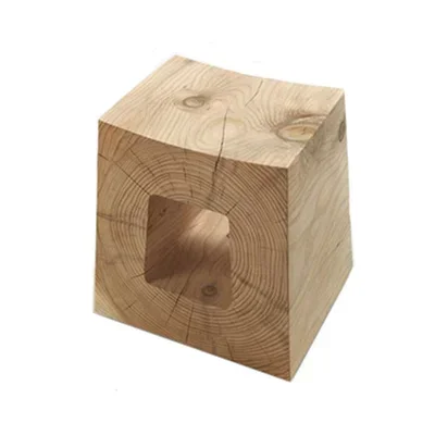 A Nordic solid wood pier B & B hotel stump home bedside table root carving log personalized coffee table shoe change stool