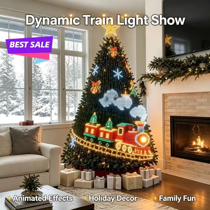 Christmas Tree String Lights Smart RGBIC Tree Lamp Halloween AIGC DIY Light Show LED