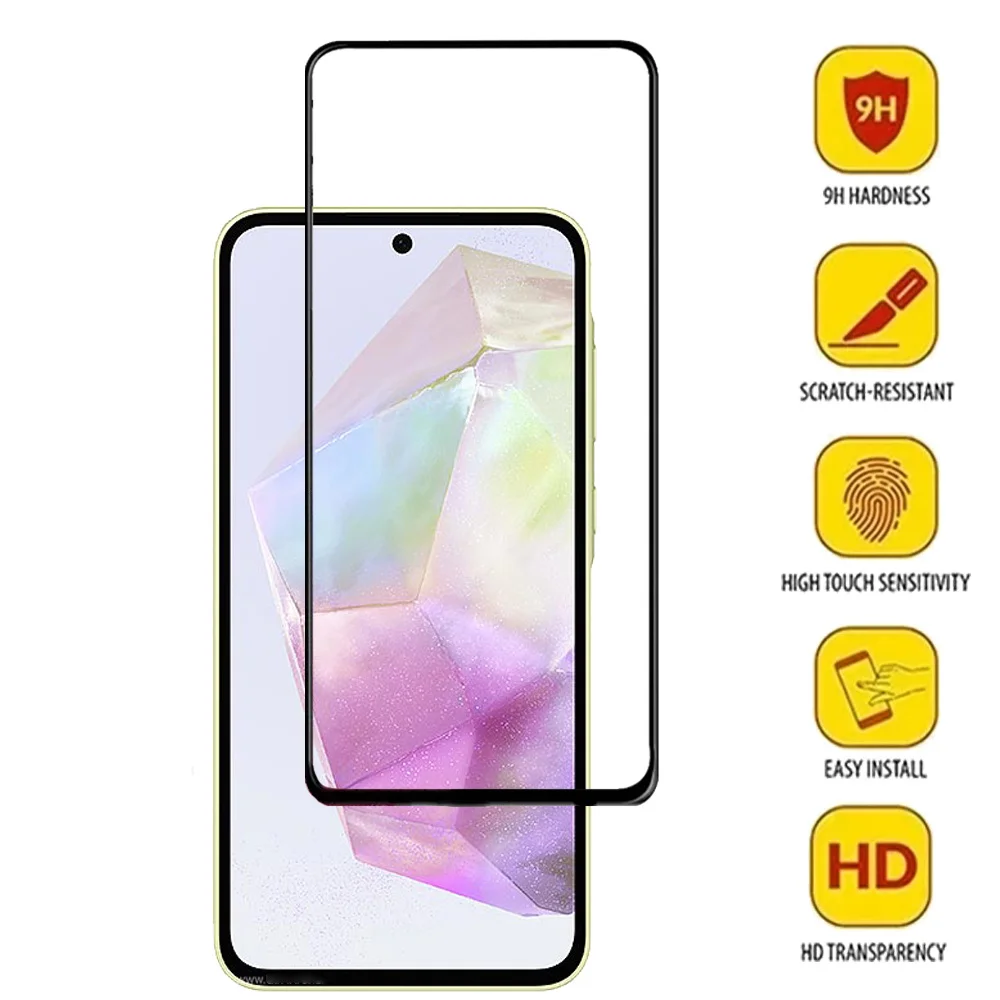 HD Protective Glass For Samsung Galaxy A55 A54 A53 A15 A25 A35 5G Screen Protectors Samsung S24 Ultra Tempered Glass & Camera Lens Film S 24 Plus