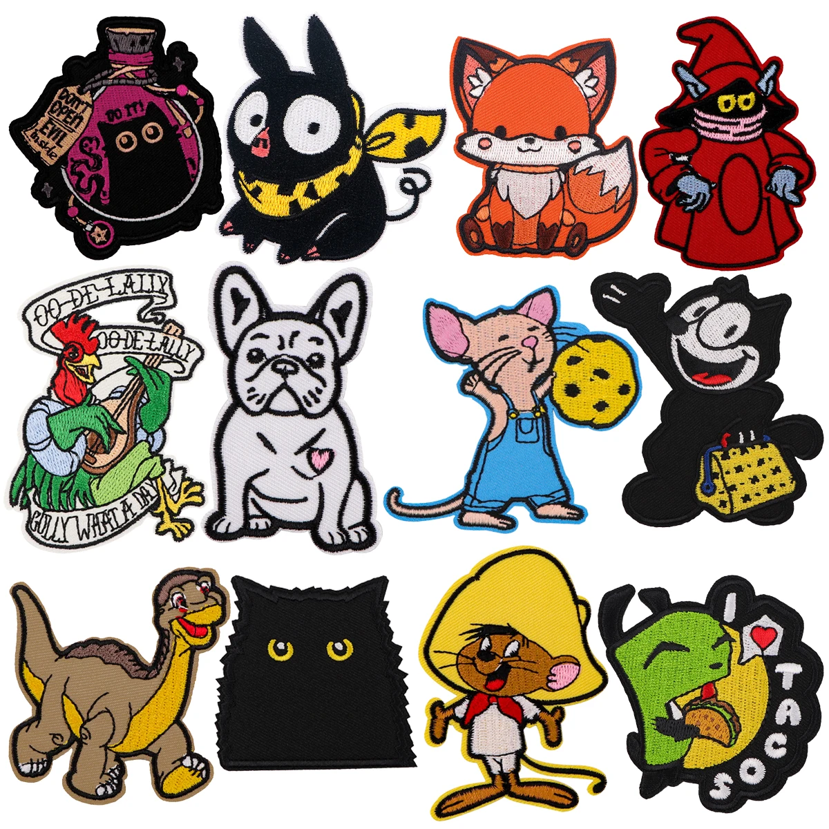 

Cute Animals Patch Embroidered Patches On Clothes Iron On Patches For Clothing DIY Patch Jackets Sew Stickers Gifts for Friends