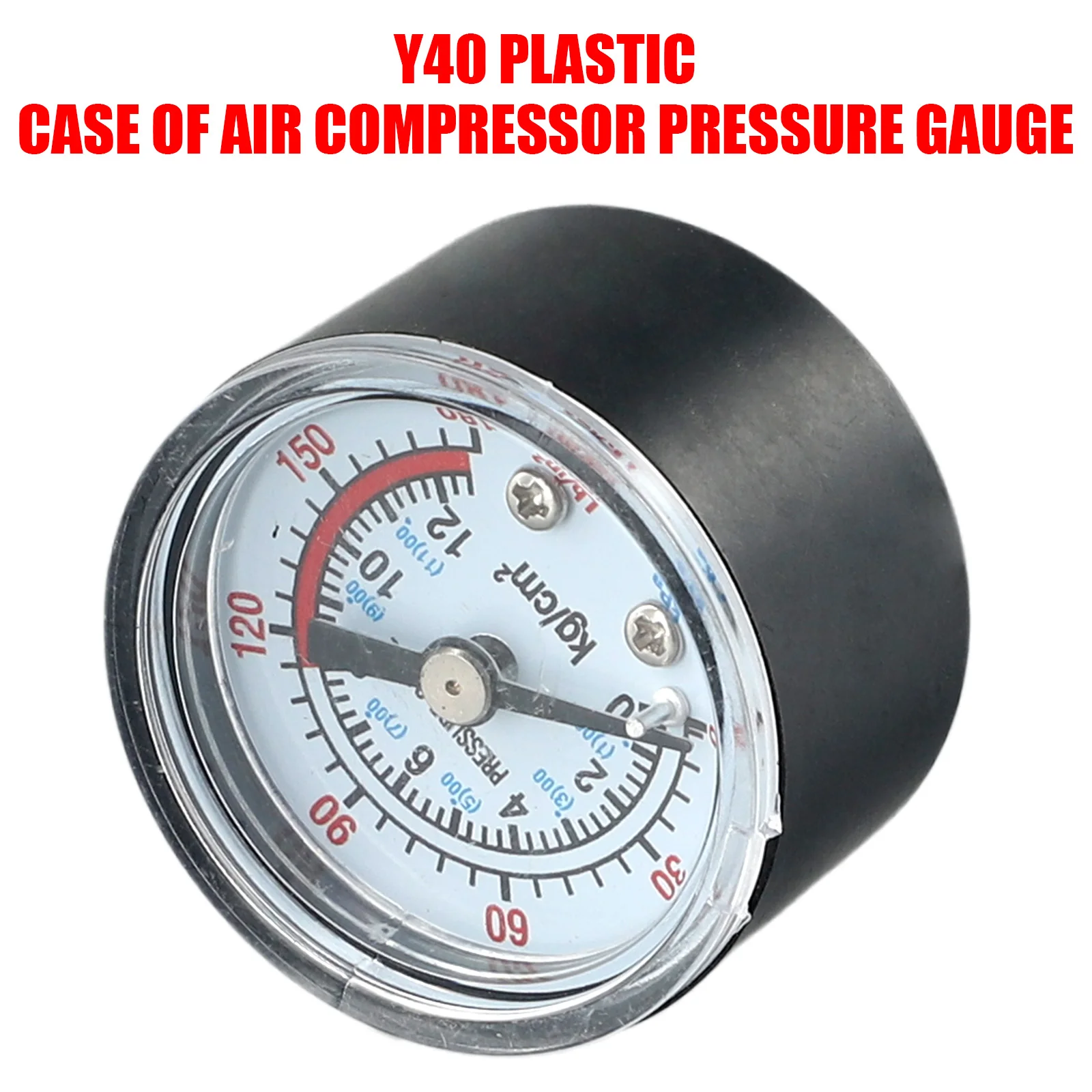 Compressor De Ar Pneumático Hidráulico Medidor De Pressão De Fluido, Dial Instrumento De Medição, Gauge Acessório, 0-12Bar, 0-180PSI