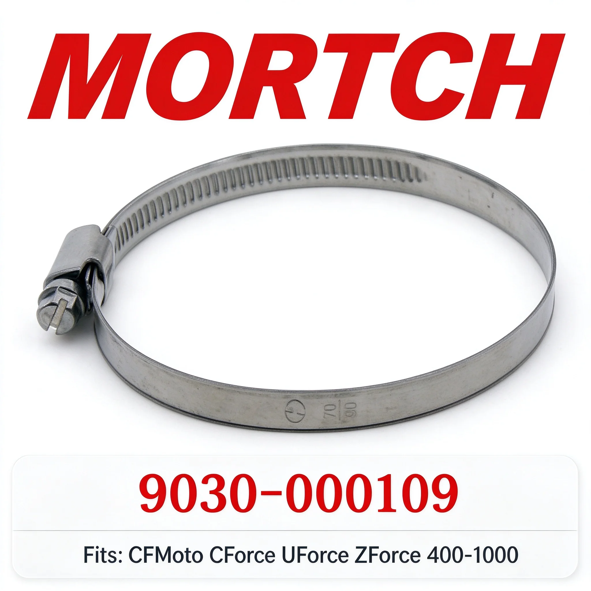 For CFMoto Air Filter Clamp 9030-000109 Type-A Worm Gear 70-90mm CForce UForce ZForce