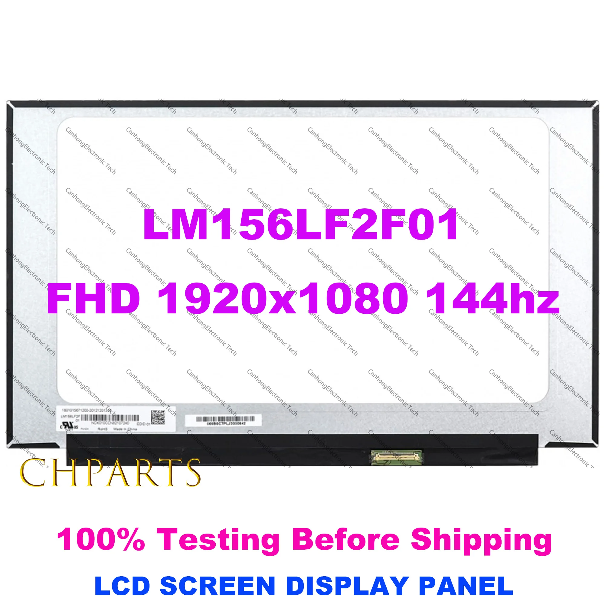 

15.6 Inch 144Hz FHD 1920x1080 Laptop LCD Screen Matrix Display Panel LM156LF2F01 N156HRA-EA1 NV156FHM-NX3 NV156FHM-NX1 40Pins