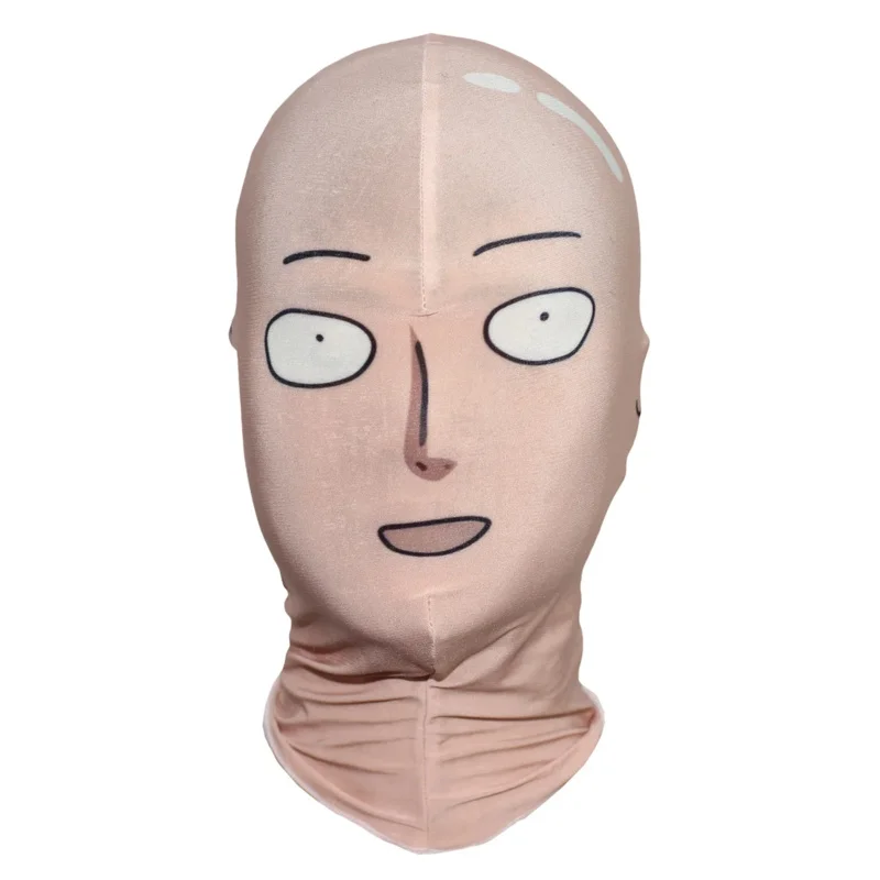 أزياء تنكرية للرجال من One Punch Man للأطفال Saitama بدلة تنكرية للهالوين الخارقة مع عباءة/رأس