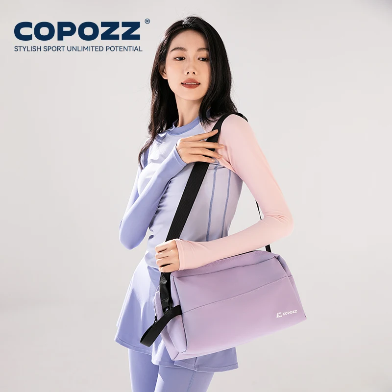 copozz-軽量男性女性スイミングバッグ防水ドライウェット分離大容量大人スポーツシングルショルダークロスボディバッグ