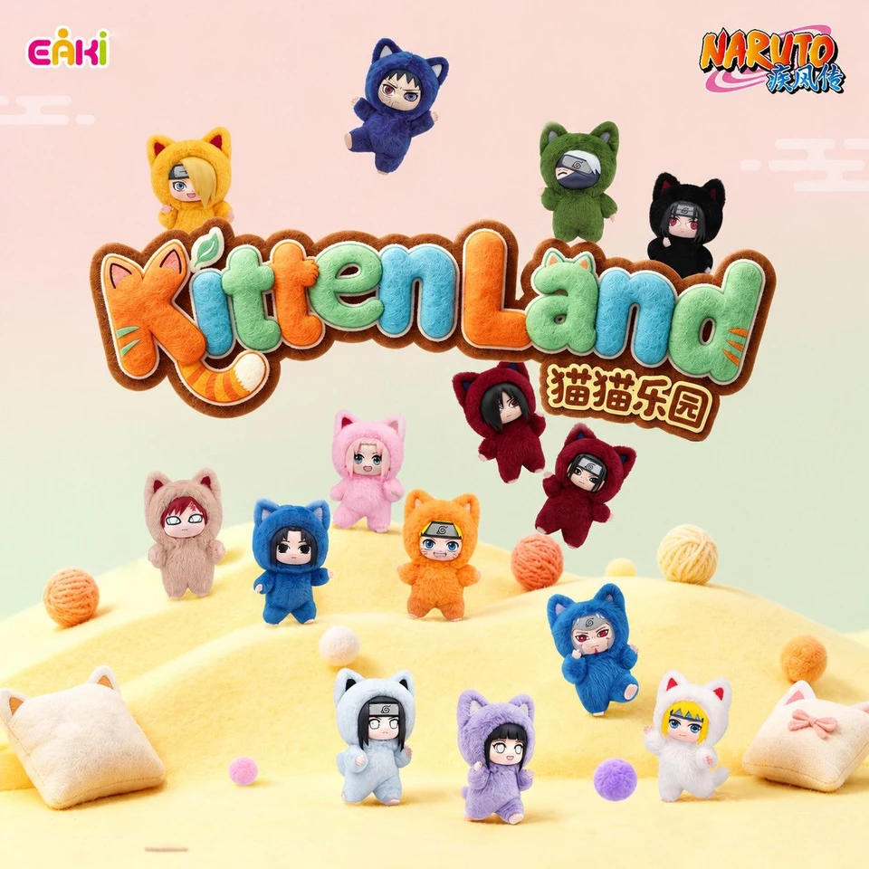 Authentic Eaki Naruto Shippuden Kitten Land Blind Box Sasuke