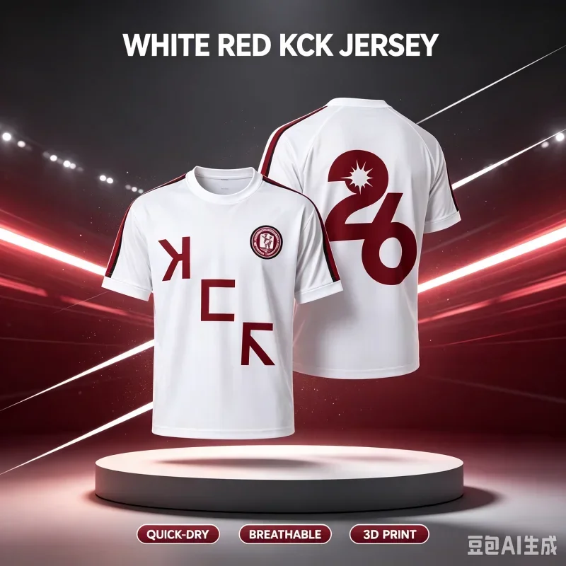 2027 New KCK Letter Big Number Niche Fan Customized Casual Sports Fast Drying Breathable 3D Printed T-shirt Children's Wear