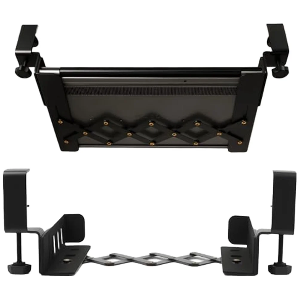 

Space Saving No Drill Under Desk For Laptop Mount Steel Holder Adjustable Fit for For Laptops Up to 25 Millimeters Thick