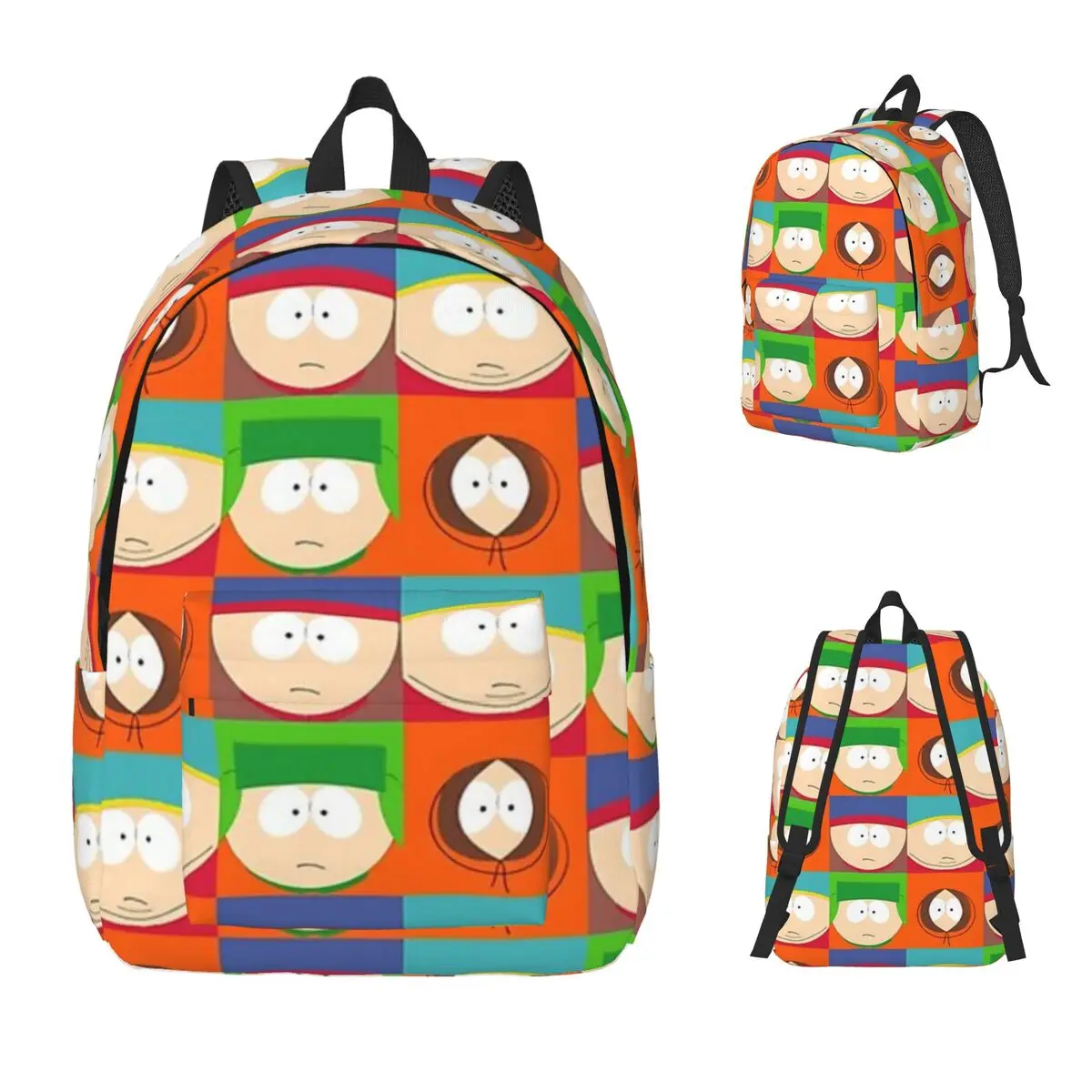 Southpark Boys Cartoon Anime Backpack Daypack Large Capacity Boys Girls BookBag School Bag Shoulder Bags for Men Women