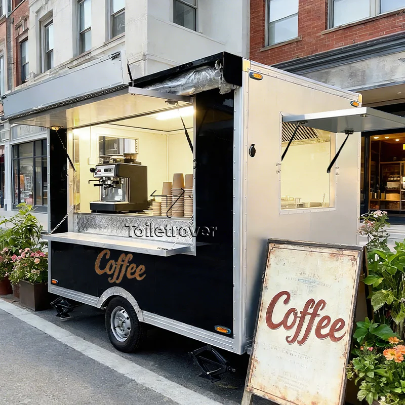 

Mini Food Trailer Commercial Food Truck Fully Equipped Food Trailer Mobile Food Truck Trailer for Night Market Snacks