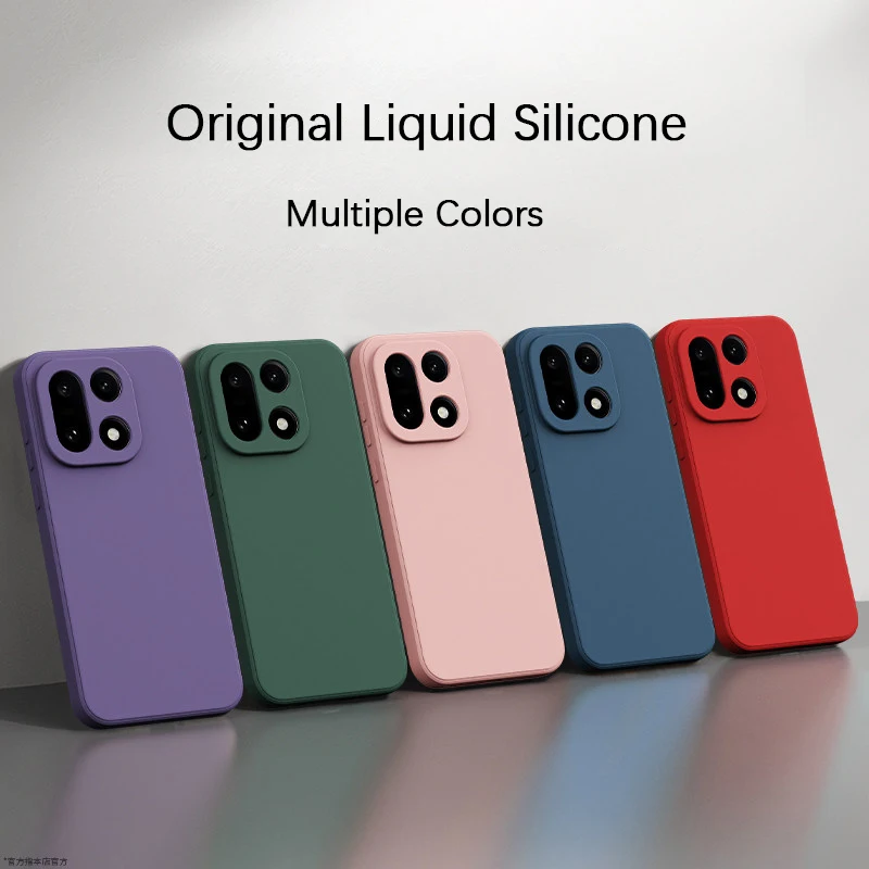 Liquid Silicone Back Covers for OnePlus 15 15R 5G Soft Classic High Qualtiy Fashion Simple Original Internal Flocking Phone Case