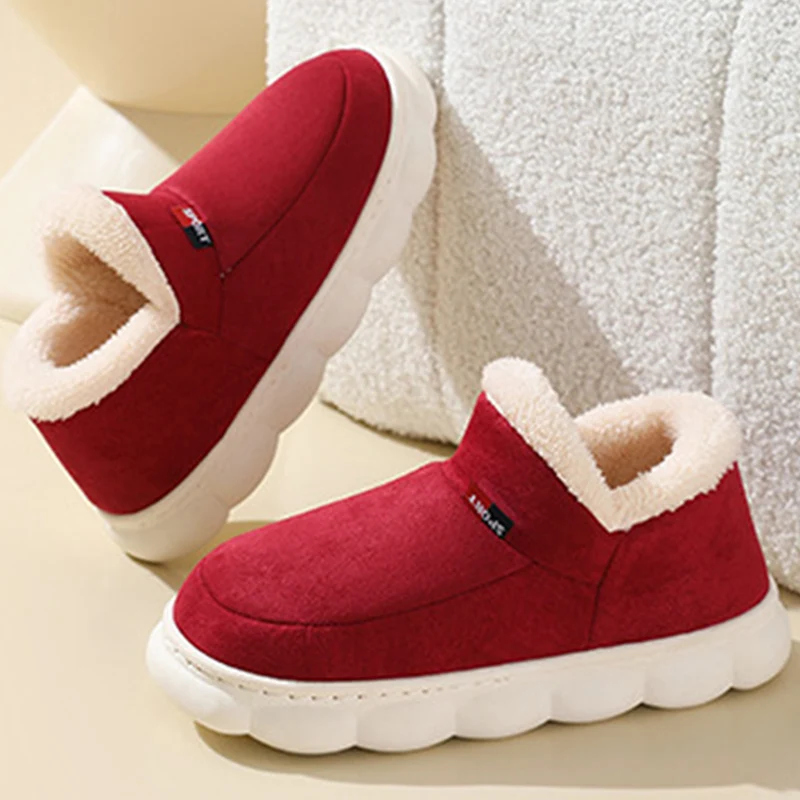 Shevalues Winter Warm Women Shoes For Indoor And Outdoor Extra Soft Comfort Women Slippers Plush Fluffy Non-Slips House Shoes