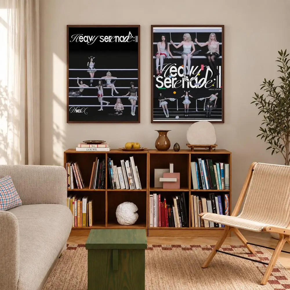Kpop Girl Idol Group NMIXX Poster Self‑Adhesive Waterproof Poster Sticker Coffee House Bar Wall Art Home Decor - view 2