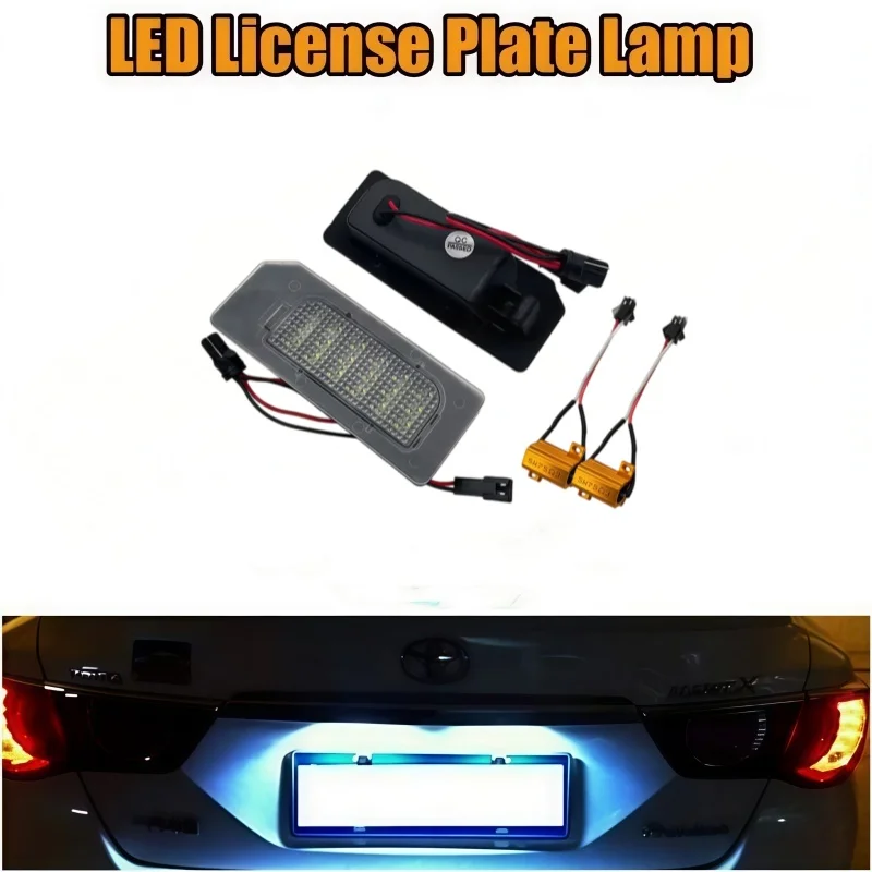 2pcs Car Plate Light Lamp LED Car Luces Assembly New for Mitsubishi Outlander Sport ASX RVR 2011 2012 2013-2020 Number Lamps