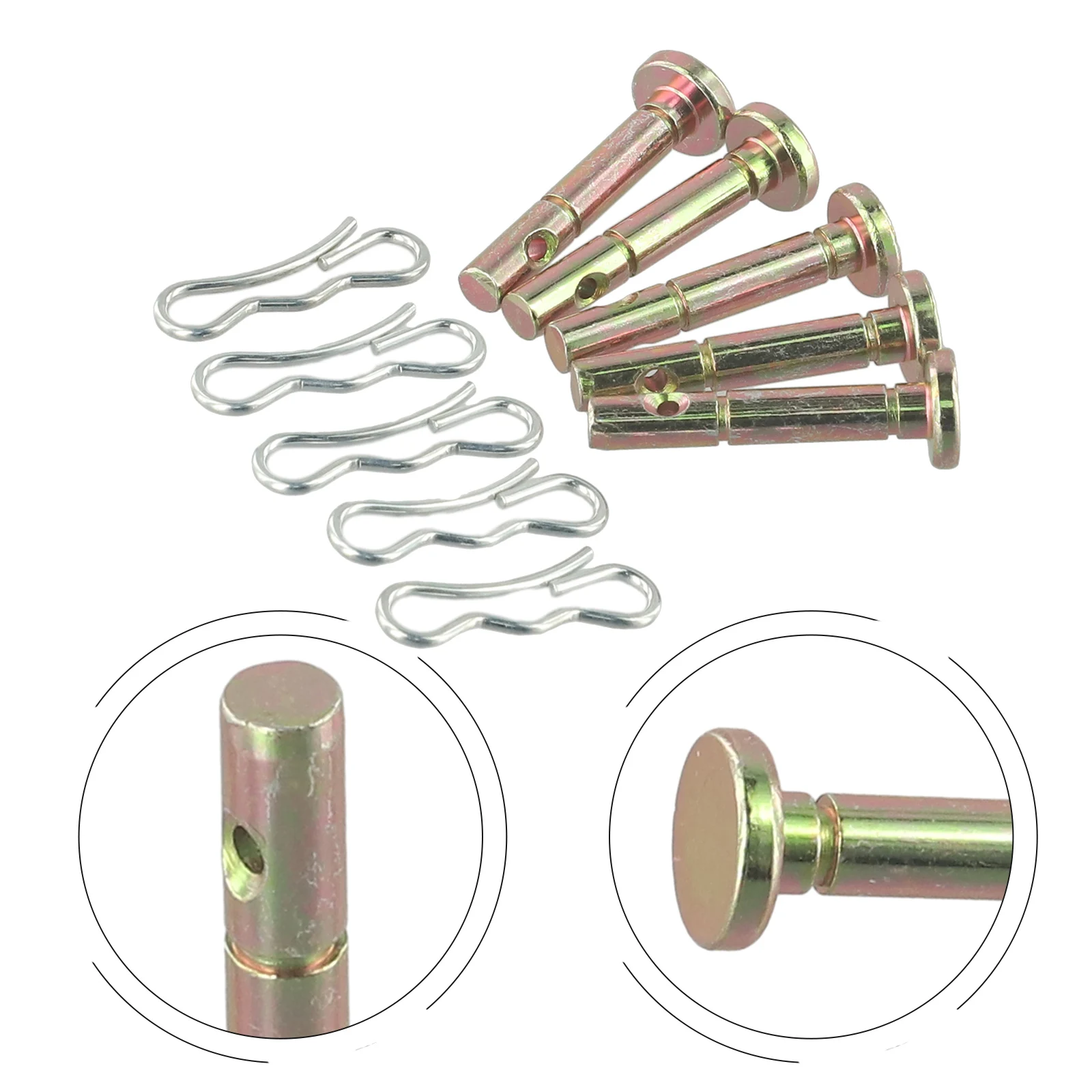 1set/ 5set/ 10set For CADET Replacement Shear Pins& Cotter Pins For Snowblowers 738-04124A, 738-04124
