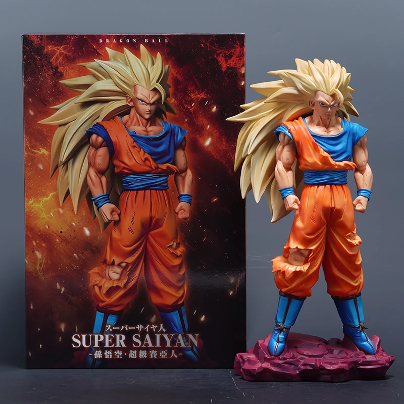 

30cm/11.81inch Dragon Ball Son Goku Ssj3 Figure Super Saiyan 3 Goku Action Figures Gk Statue Collection Model Toys Kids Gift