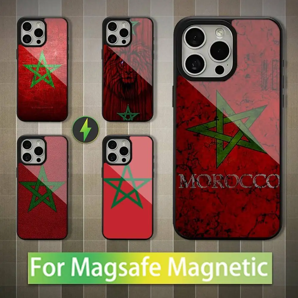 

Flag Art M-Morocco Phone Case For iPhone 16,15,14,13,12,11,Pro,Max,Plus,Mini,Magsafe,Magnetic Wireless Charging Case