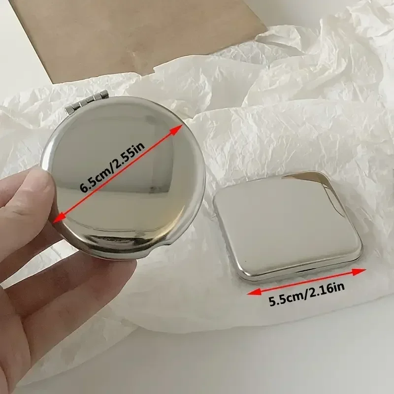 High Quality  Double Sided Makeup Mirror,  Portable Makeup Folding Flip For Student Dormitory Cute Small Mirror