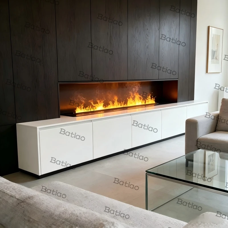2026 New Arrival Water Vapor Fireplace Hot Sale Electric Mist Humidifier Simulated 3D Flame effect fireplace mist firebox Home