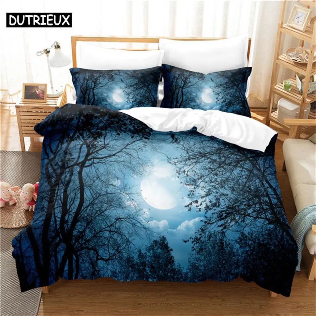 

Starry sky 3Pcs Bedding Sets 3D Digital Printing Custom Quilt Duvet Cover Set Home Queen King Quilt Pillowcase