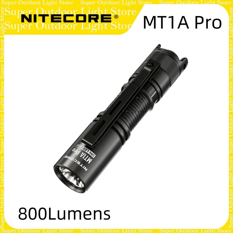 NITECORE MT1A Pro UHi 25 LED USB-C 800Lumens Lanterna LED compacta recarregável com bateria 14500