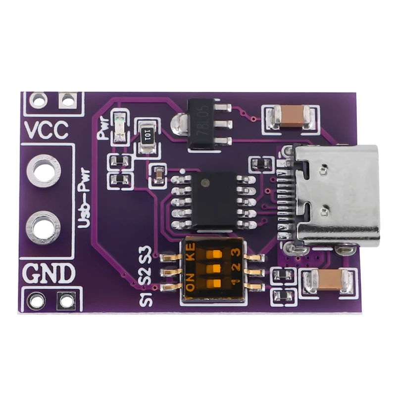 Type-C QC AFC PD2.0 PD3.0 to DC Spoof Scam Fast Charge Trigger Detector USB-PD Notebook Power Supply Change Board Module