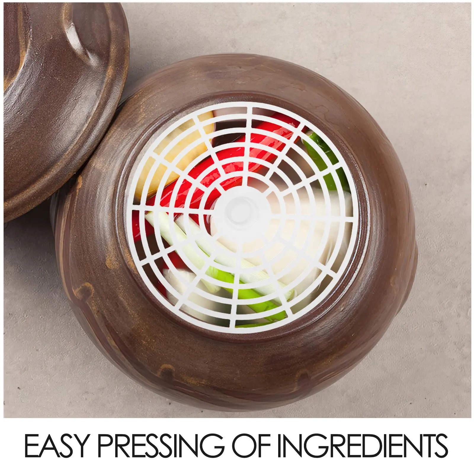 5pcs Pickle Jar Press Plastic Fermentation Mesh Weights Press Fixing Plate Plastic Fermenting Jar Pickle Fixer For Home Kitchen