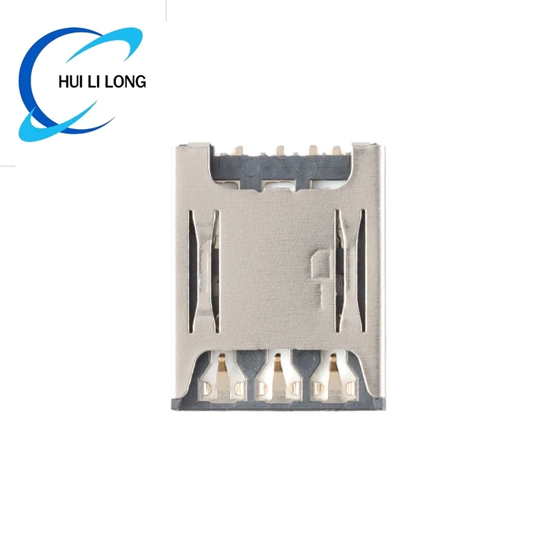 10pcs/5pcs Micro Nano SIM Card Push-Push Type 6P 1.4H Mobile Phone Communication SIM Card Holder Socket Adapter  PCB Connector