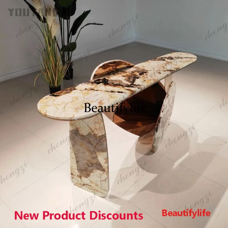 M45 Light luxury marble entrance table creative design entrance table designer decorative table