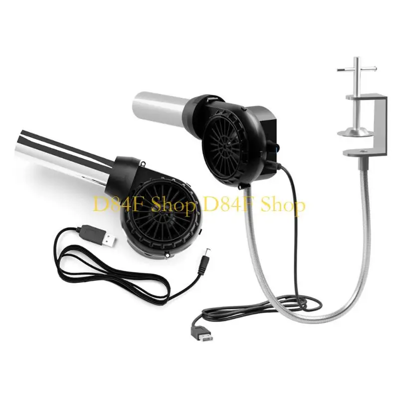 

D84F BBQ Fan Electric Air Blower for Outdoor Barbecue and Camping Gear