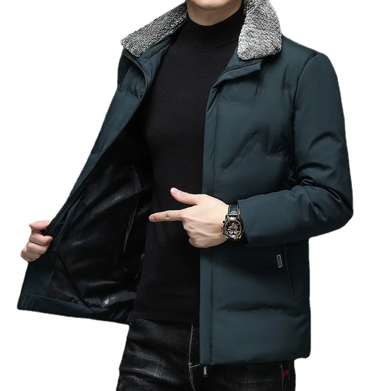 Man Jacket Winter Lapel Parkas Coats Men Casual Streetwear Thick Windproof Jacket Clothes Print Chaquetas Hombre Oversized L-5XL