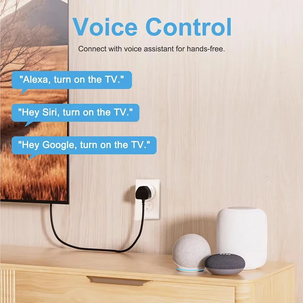 16a/20a ue tomada inteligente tomada de energia matéria inteligente wifi mini tomada inteligente para homekit smartthings funciona com siri alexa