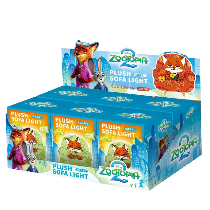 

Disney Official Licensed Zootopia 2 Blind Box Plush Sofa Tap Night Light Glowing Anime Peripheral Doll Birthday Gift For Kids