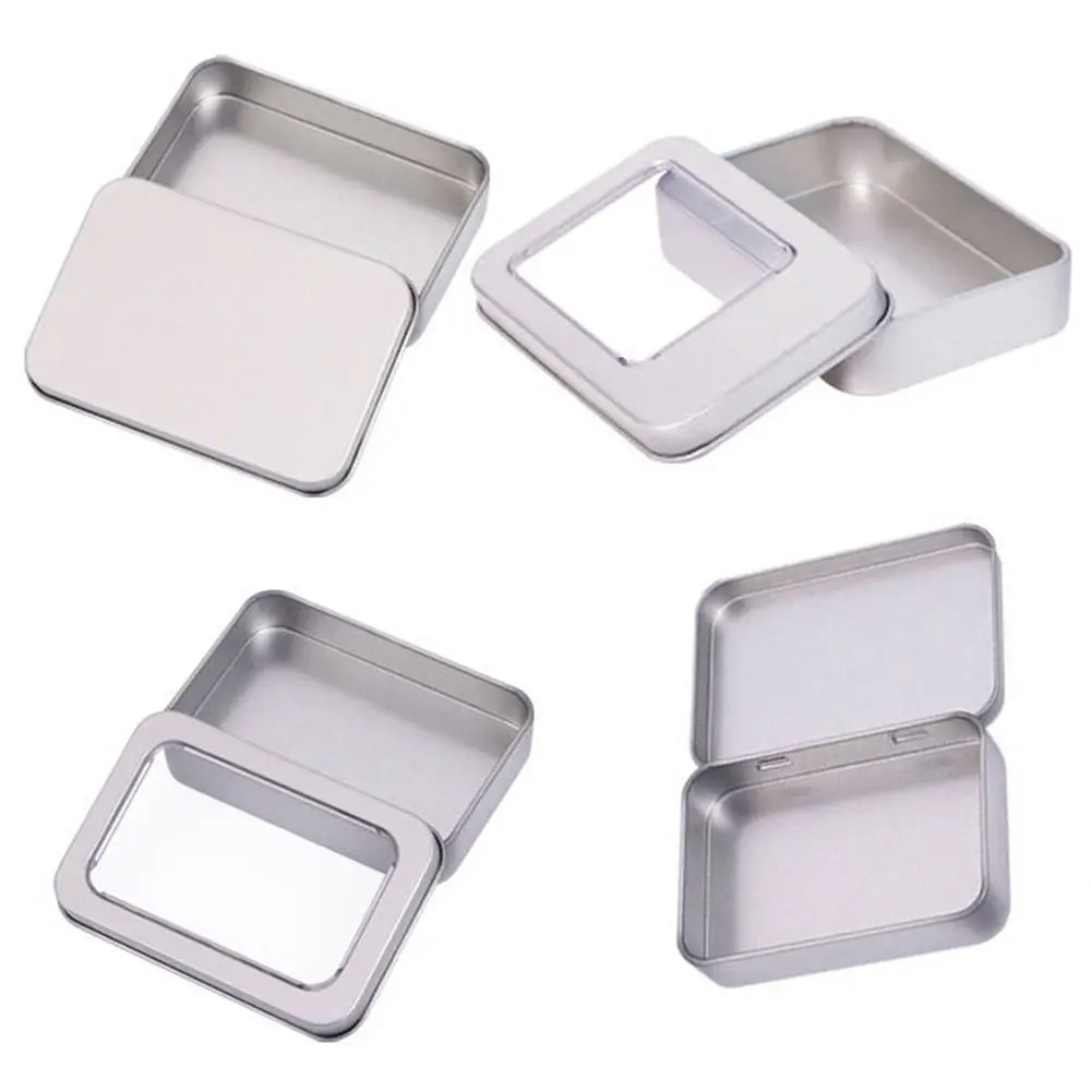 Mini tarro de aluminio con tapa para bálsamo de crema, contenedor de cosméticos para velas de uñas, botellas rellenables, latas de té, caja de Metal, tarros para velas