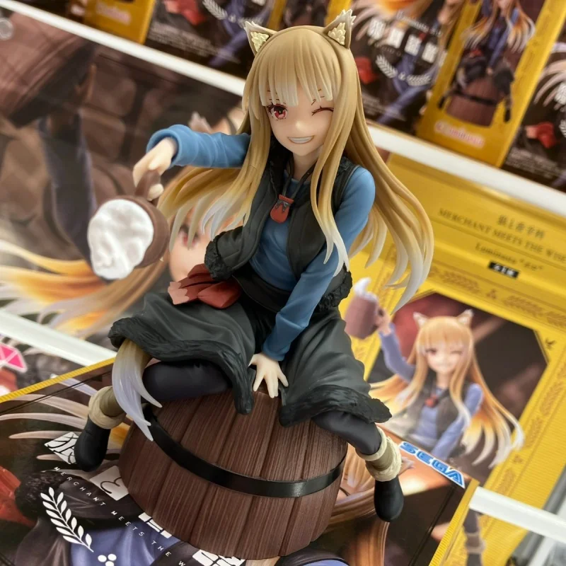 In Stock Original Sega Luminasta Spice And Wolf Holo Pvc Anime Figure Action Figures Model Toys