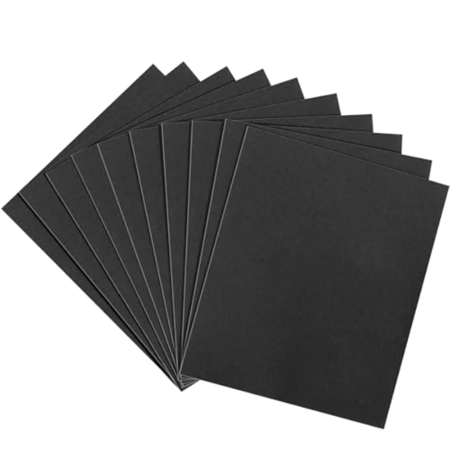 400 Grit Sandpaper, 9 x 11 Inch Wet Dry Sand Paper Hand Abrasive Sanding Sheets for Wood Metal Automotive Sanding and Polishing