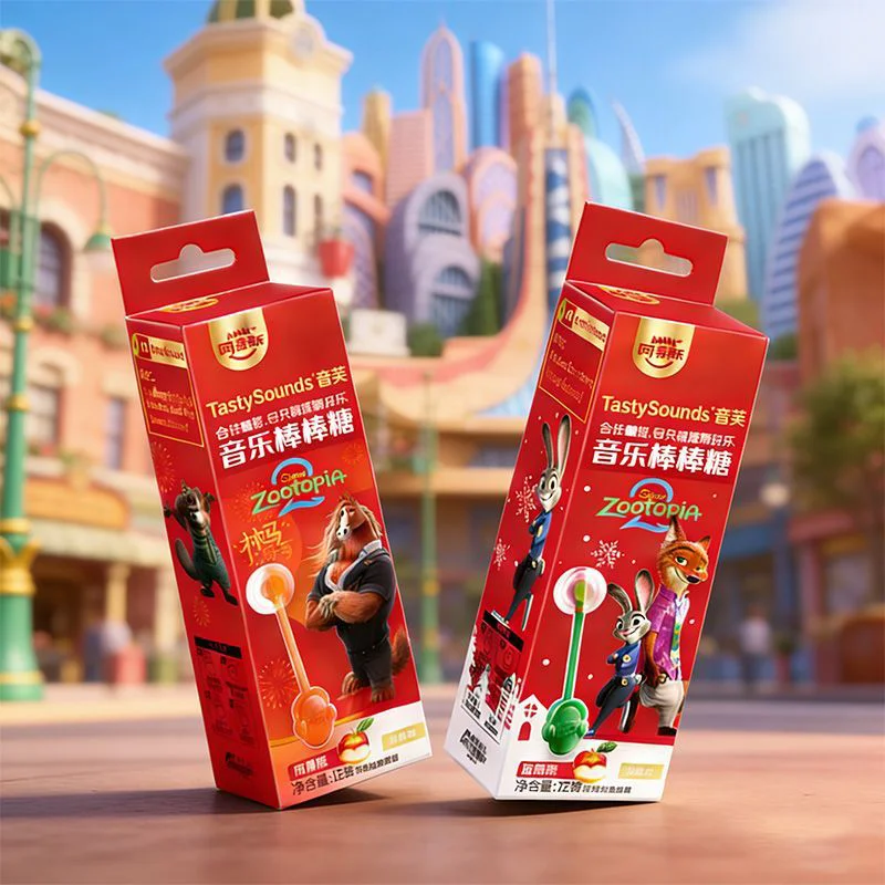 Nuevo Zootopia 2, Figura de Anime Sin Azúcar, Caramelo Musical con Voz, Dulce Divertido y Saludable para Niños, Regalo Perfecto para Cumpleaños y Festividades